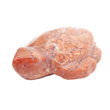 Load image into Gallery viewer, Pink Flower Agate Turtle # 187