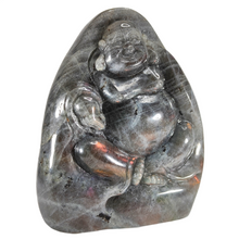 Load image into Gallery viewer, Purple Labradorite Buddha # 153