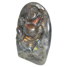 Load image into Gallery viewer, Purple Labradorite Buddha # 162