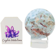 Load image into Gallery viewer, Larimar Sphere P.I # 14