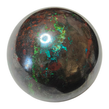 Load image into Gallery viewer, Chrysocolla + Cuprite & Hematite Sphere # 30