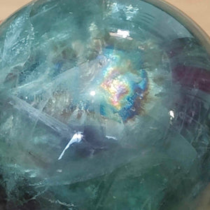 Rainbow Fluorite Sphere # 177