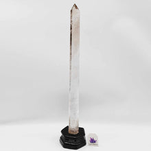 Load image into Gallery viewer, Clear Quartz + Smoky Quartz Tower #147
