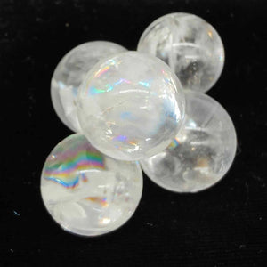 Clear Quartz + Rainbow Spheres