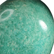 Load image into Gallery viewer, Amazonite Heart + Wooden Stand XL # 119