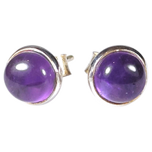 Load image into Gallery viewer, Amethyst Sterling Silver Stud Earring