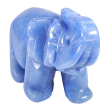 Load image into Gallery viewer, Blue Aventurine Elephant # 125