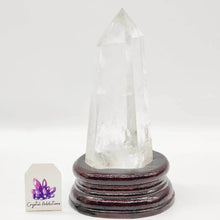 Load image into Gallery viewer, Clear Quartz Blue Needle Feather Tower # 108
