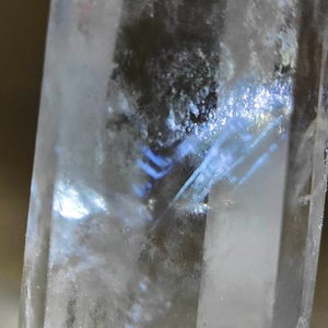 Clear Quartz Blue Needle Feather Tower # 108