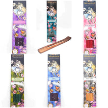 Load image into Gallery viewer, Wonderland Enchanted Incense Sticks + Wooden Incense Holder