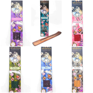 Wonderland Enchanted Incense Sticks + Wooden Incense Holder