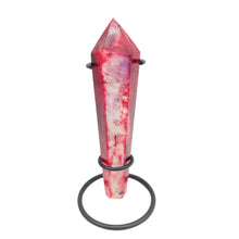 Load image into Gallery viewer, Red Moonstone Wand + Stand # 86