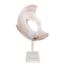 Load image into Gallery viewer, Druzy Agate Moon + Stand # 164