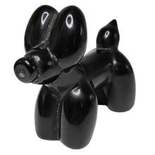 Load image into Gallery viewer, Golden Sheen Obsidian Balloon Dog # 81