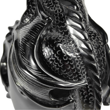 Load image into Gallery viewer, Black Obsidian Skull with Dragon XL # 81