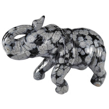 Load image into Gallery viewer, Snowflake Obsidian Elephant P.I # 55