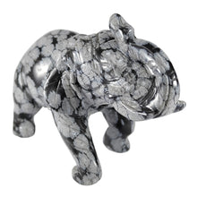 Load image into Gallery viewer, Snowflake Obsidian Elephant P.I # 55