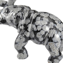 Load image into Gallery viewer, Snowflake Obsidian Elephant P.I # 55