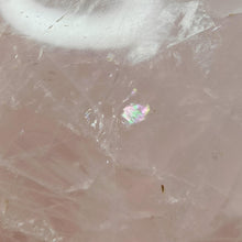 Load image into Gallery viewer, Rose Quartz Heart + Wooden Stand XL # 126