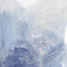 Load image into Gallery viewer, Blue Calcite Heart + Wooden Stand XL # 105