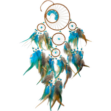Load image into Gallery viewer, Brown & Turquoise Tree of Life Dreamcatcher