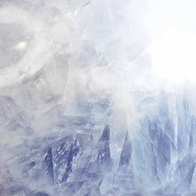 Load image into Gallery viewer, Blue Calcite Heart + Wooden Stand XL # 105