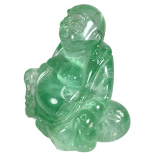 Load image into Gallery viewer, Green Fluorite Buddha # 63