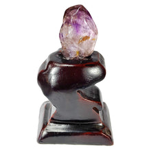 Load image into Gallery viewer, Brandberg Amethyst Enhydro in Custom Stand # 96