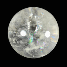 Load image into Gallery viewer, Clear Quartz Blue Feather Needle Sphere # 42