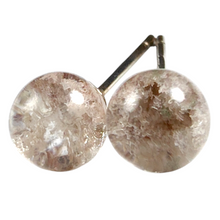 Load image into Gallery viewer, Scenic Garden Quartz Sterling Silver Stud Earring # 12