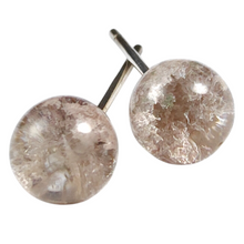 Load image into Gallery viewer, Scenic Garden Quartz Sterling Silver Stud Earring # 12