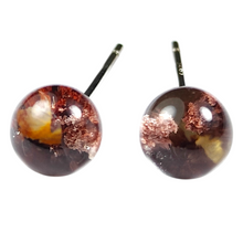 Load image into Gallery viewer, Scenic Garden Quartz Sterling Silver Stud Earring # 141