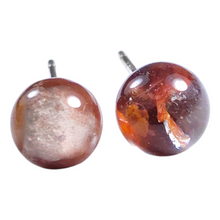 Load image into Gallery viewer, Scenic Garden Quartz Sterling Silver Stud Earring # 4