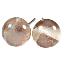 Load image into Gallery viewer, Scenic Garden Quartz Sterling Silver Stud Earring # 63