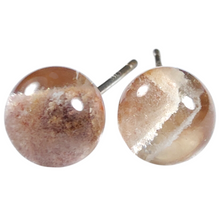 Load image into Gallery viewer, Scenic Garden Quartz Sterling Silver Stud Earring # 63