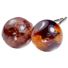 Load image into Gallery viewer, Scenic Garden Quartz Sterling Silver Stud Earring # 82