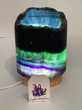 Load image into Gallery viewer, Rainbow Fluorite Lamp #118
