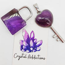 Load image into Gallery viewer, Crystal Lock & Keys