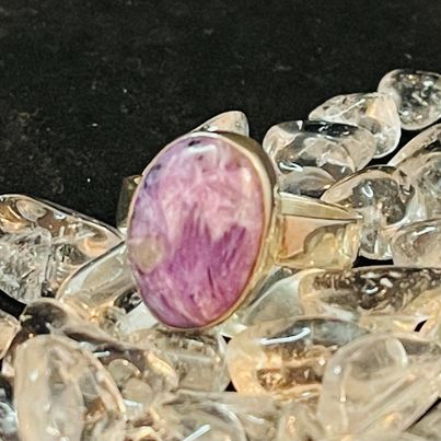 Sterling Silver Charoite Ring #33