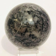 Load image into Gallery viewer, Black Tourmaline in Quartz Sphere #54