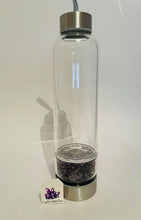Load image into Gallery viewer, Amethyst Chip Water Bottle