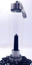 Load image into Gallery viewer, Black Obsidian Stainless Steel Drink Bottle