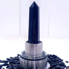 Load image into Gallery viewer, Black Obsidian Stainless Steel Drink Bottle