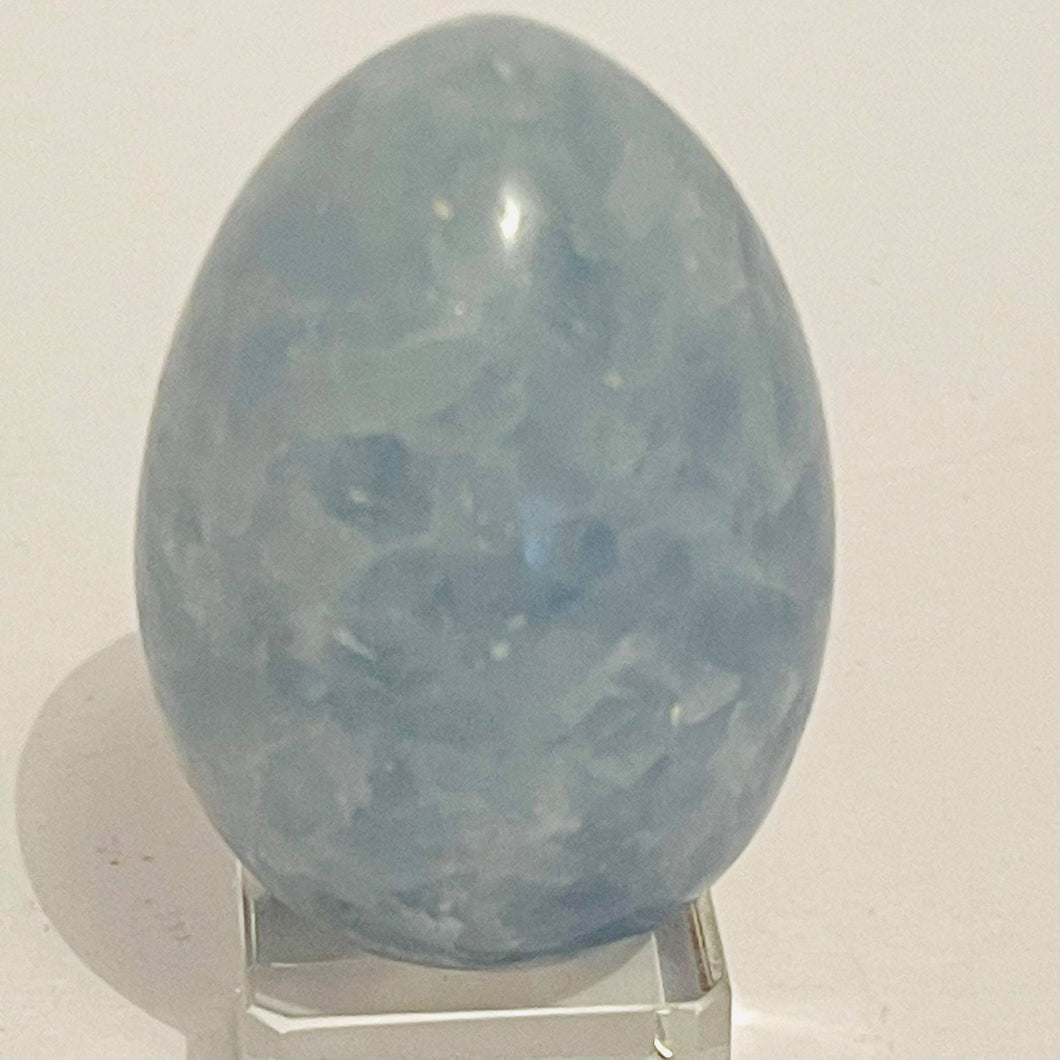 Blue Calcite Egg # 195