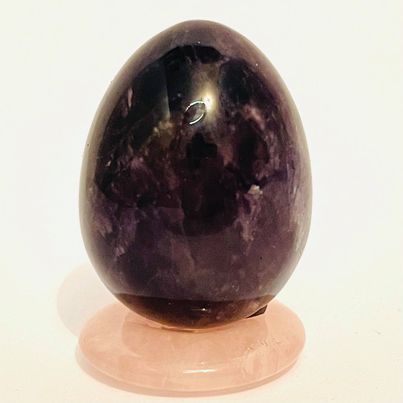 Chevron Amethyst Egg # 51