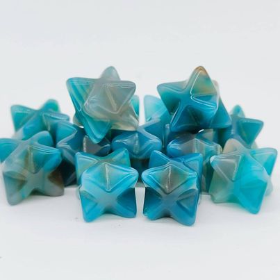 Blue Agate (dyed) Merkaba Small