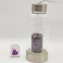 Load image into Gallery viewer, KERRI LING - Amethyst Chip Water Bottle Small # 15