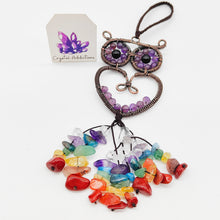 Load image into Gallery viewer, Chakra Chip Owl Hanger
