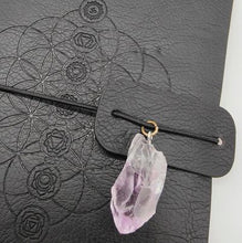 Load image into Gallery viewer, Leather Journal + Amethyst Clasp
