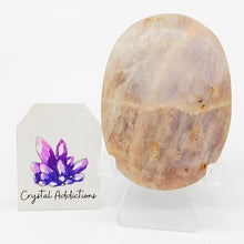 Load image into Gallery viewer, Rainbow Moonstone Palm Stone # 128